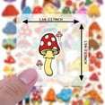 thumbnail image 6 of 35pcs-50pcs Colorful Mushroom Stickers Nature Stationery Stickers Fantasy PVC Stickers for Laptops Suitcases, 6 of 9