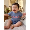 thumbnail image 5 of Cenuakty Infant Boy 0-18M Independence Day  Romper Summer Crew Neck Short Sleeve America Flag Embroidery Waffle Knit Jumpsuit, 5 of 9