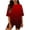 Wine, variant on Bovxnpu Lounge Sets for Women Summer 2 Piece Outfits Set Short Sleeve Crew Neck Gradient Top With Comfortable Shorts Set