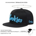 thumbnail image 3 of Unisex Cookies Embroidery Hip-hop Hats Spring Autumn Outdoor Adjustable Casual Baseball Caps Sunscreen Hat Black, 3 of 5