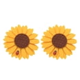 thumbnail image 1 of 2 unidades de abrazaderas magnéticas para cortinas con diseño de girasol., 1 of 8