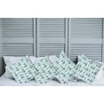 thumbnail image 2 of Ambesonne Modern Throw Pillow Cover 4 Pack, Pattern with Anchors, 20", Pale Blue Dark Green, 2 of 5