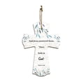 thumbnail image 2 of And Jesus answered them, “Have faith in God." Mark 11:22 11.5" x 8" Cross Hanging Sign | Rustic Twine | Inspiring Religious Bible Decor, 2 of 7