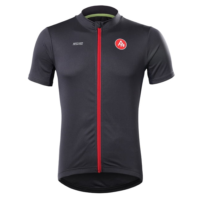 TFixol Camiseta de ciclismo de secado rápido de manga corta para hombre para correr y fitness