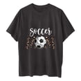 thumbnail image 5 of Tops de manga corta con hombros caídos informales de verano para mujer, camisetas divertidas con cuello redondo y estampado de béisbol OAVQHLG3B Store  lin121212, 5 of 5