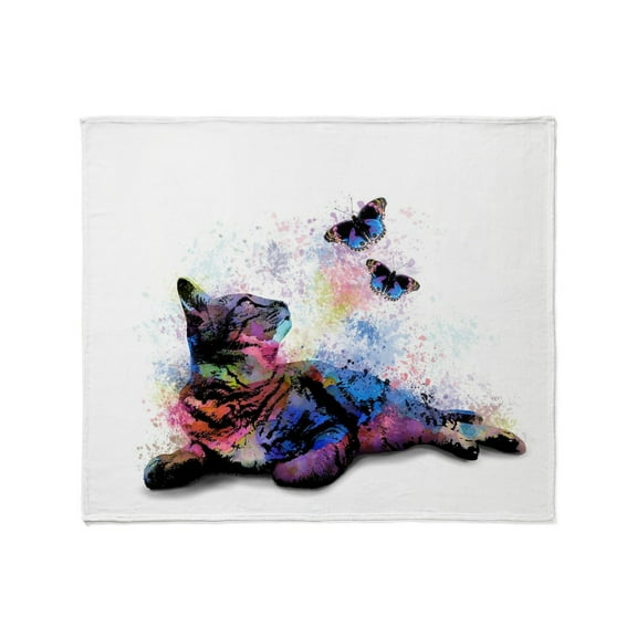 CafePress - Cat 614 Throw Blanket - Soft Fleece Throw Blanket, 50"x60" for All Ages