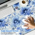 thumbnail image 2 of Long Mouse Pads for Desk,Pioneer Flower Floral Print Pattern Desk Mats on Top Of Desks, Desk Mouse Pad Extra Large with 3mm Non-Slip Base and Stitched Edge for Gaming,Office,Work,Home 47.3"x23.6", 2 of 6