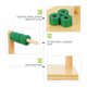 thumbnail image 3 of 1 juego de columna de madera para niños, juguetes de aprendizaje temprano, juguetes cognitivos de color verde, 3 of 6
