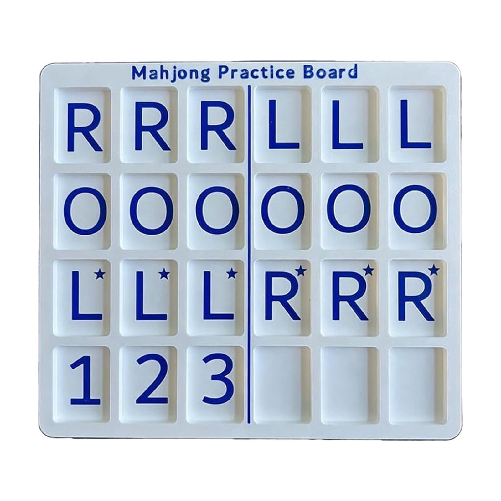 Mahjong Practice Board for Charleston – Portable 24-Slot Training Board with Gift Tile Slot, Full Game Simulation for American Mahjong Players