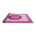 thumbnail image 2 of Ahgly Company Indoor Square Medallion Pink Traditional Area Rugs, 4' Square, 2 of 4