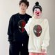 thumbnail image 4 of Wunder Spider-Man Herbst und Winter lang ärmel iger Rundhals ausschnitt zweifarbiges Pailletten-Sweatshirt mit Gesichts wechsel plus Samt zum Warmhalten, 4 of 5