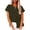 Green, variant on Womens Casual Button Down Short Sleeve Shirts 2026 Summer Fashion Cotton Linen Shirt Top Blouses with Pocket