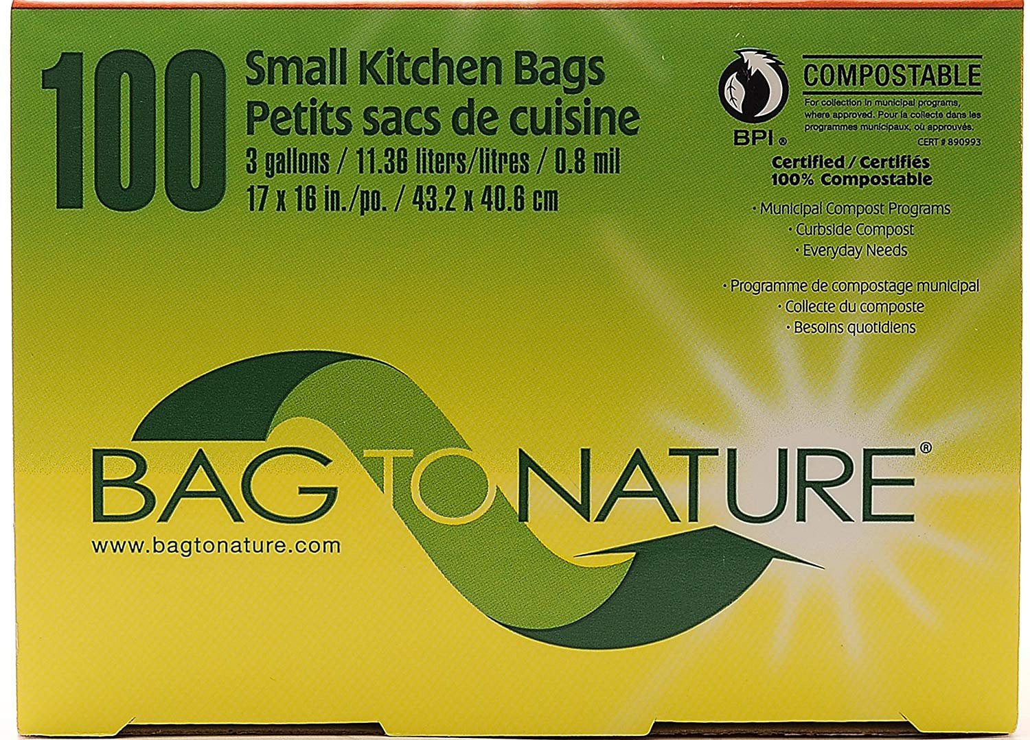Bag-To-Nature Compostable Lawn And Yard Bag 