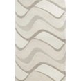 thumbnail image 5 of 2'x4' Ivory Hand Tufted Abstract Waves Indoor Accent Rug, 5 of 9