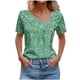thumbnail image 1 of Top de Verano Mujeres Cuello en V Casual Top de Manga Corta, Ligera Primavera Y Blusa de Verano para las Mujeres, 1 of 5