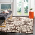 thumbnail image 3 of Safavieh  Cottage Thyra Indoor/ Outdoor Patio Backyard Rug Navy/Grey 4' x 6' 4' x 6' Outdoor Living Room Grey Rectangle, 3 of 8