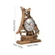 thumbnail image 2 of Reloj despertador con forma de velero, reloj despertador de lujo retro, reloj de mesa novedoso, 2 of 7