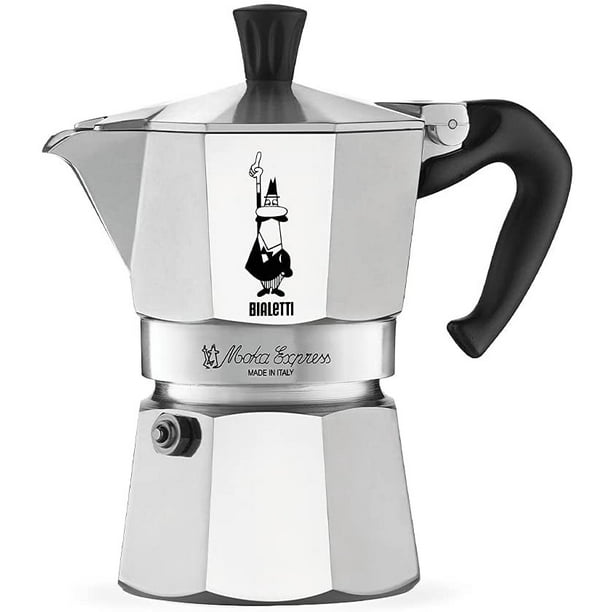 leren Misverstand botsing Bialetti Moka Express Stovetop Coffee Make Aluminium - 6 Cup - Walmart.com