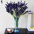thumbnail image 4 of Artificial Flower 3D Not Wither Vibrant Multicolor Artificial Lavender Flowers Ornament for Household-Dark Purple, 4 of 9