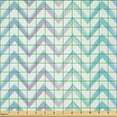 thumbnail image 2 of Ambesonne Chevron Fabric by the Yard Microfiber, Retro Zigzag Continuous Art, 5 Yards, Pale Cadet Blue and Pink, 2 of 2