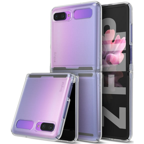 Ringke Slim Case Compatible with Samsung Galaxy Z Flip, Lightweight Thin Soft Premium Coating Hard PC Cover - Matte Clear