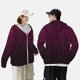 thumbnail image 4 of Balery Dark Purple Glitter Sudadera ligera de manga larga con capucha y protección solar UPF 50+ para hombre y mujer, ideal para pesca y running-Large, 4 of 7