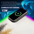 thumbnail image 2 of Wireless Charging Mouse Pad Large RGB Gaming Desk Mat 13 Light Modes Mousepad 35.4x15.7 Autumn Misty Mountains, 2 of 6