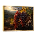 thumbnail image 2 of Designart "Harvest Vineyard Scenic Vibrant painting" Vineyard Floater Framed Wall Decor, 2 of 7