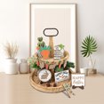 thumbnail image 6 of Fiaya Women 18Pcs Easter Tiered Tray Decor Set, Wooden Bunny Carrot Tiered Tray Sign, Exquisite Patterns Spring Ornaments for Home Kitchen Table Shelf Bar (B), 6 of 6