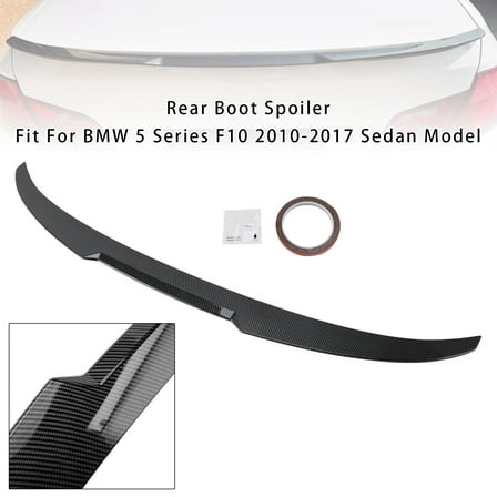 Carbon Fiber Look Rear Boot Spoiler For BMW 5 Series F10 2010-2016 M4 Style