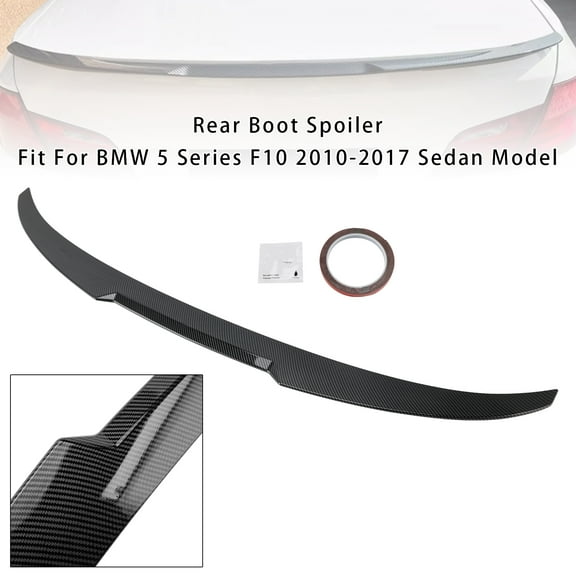 Carbon Fiber Look Rear Boot Spoiler For BMW 5 Series F10 2010-2016 M4 Style