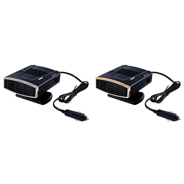 Ventilador Calefacción Refrigeración para Coche 12V/24V 150W Desempañador Parabrisas Accesorios () Blanco