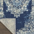 thumbnail image 4 of Nourison Grafix Traditional Graphic Power Loomed Navy Blue Area Rug, 5 lb, 4 of 5