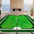 thumbnail image 2 of Design&I 8'x10' Ultra Soft Area Rug, Golf Tournament Hole Dimpled Motif Border Championship Crossed None Fluffy Washable Non Shedding for Bedroom Living Room Under Sectional, 2 of 7