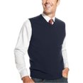 thumbnail image 1 of Club Room Mens Cashmere Sweater Chaleco, Azul, X-Large, 1 of 1