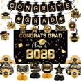 thumbnail image 1 of 2026 Graduation Decorations Congratulations Banner for Graduation Suspended Decorations and Porch Signs for Graduates' Parties Party Supplies Set,Decoration Kit,Balloon Set,Banner Set,Table Decor,Con, 1 of 7