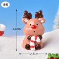 thumbnail image 3 of Lindos adornos navideños de resina, Papá Noel, muñeco de nieve, micropaisaje, accesorios de escritorio en miniatura, adorno, regalo de Año Nuevo, 3 of 5