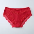 thumbnail image 3 of Gibobby Ropa interior sexy para mujer Ropa interior de talla grande para mujer, bragas sexis de encaje, calzoncillos Hipster elásticos para mujer(Rojo,XL), 3 of 4