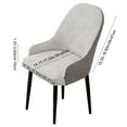 thumbnail image 3 of AYktou Dining Table Chair Covers, Stretch Washable Chair Slipcovers Stool Covers Kitchen Seat Backrest Chair Cover Cushion Wedding Banquet Decor for Party Chairs Dining Room Party Chairs, 3 of 6