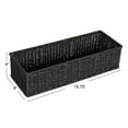 thumbnail image 2 of Household Essentials Handwoven Paper Rope Rectangular Storage Basket, Black, 2 of 6