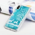 thumbnail image 3 of 3D Winter Sparkle Glitter Waterfall Phone Case (Winter Deer) for Apple iPhone XS/X - Interactive Water Liquid Cascade Floating Snow Globe Dynamic Transparent Smartphone Cover Snow Nature Animals Woods, 3 of 5