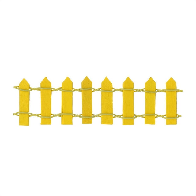 Miniature Wooden Fence in Resin for Micro Landscape Decoration in Multiple Colors