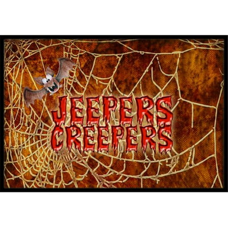 18 x 27 in. Jeepers Creepers with Bat and Spider web Halloween