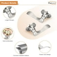 thumbnail image 4 of Poignées de Porte Intérieures Levier de Passage en Nickel Satiné Poignée de Porte pour Garde-Robe Couloir Poignées Intérieures, 4 of 7