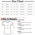 thumbnail image 3 of USSUMA Boho Tops For Women Women's Casual Flared Sleeve V-Neck Tee Tops Sloid Irregular Hem Shirt Tops Female Tops, 3 of 8