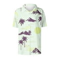thumbnail image 4 of Hvot&aat Women's Hawaiian Short Sleeve Shirts Floral Tropical Print Button Down Tops Oversize Cool Blouses, 4 of 4