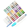 thumbnail image 3 of Uxcell Punch Needle Embroidery Kits, 7 Sizes Punch Needles with 24 Colors Thread, 3 of 6