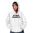 thumbnail image 5 of Love My Poodle Dog Owners Breed Pride Hoodie Sweatshirt Women Brisco Brands X, 5 of 6