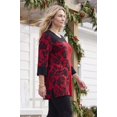 thumbnail image 2 of Catherines Women's Plus Size Jacquard Colorblock Pullover, 2 of 4