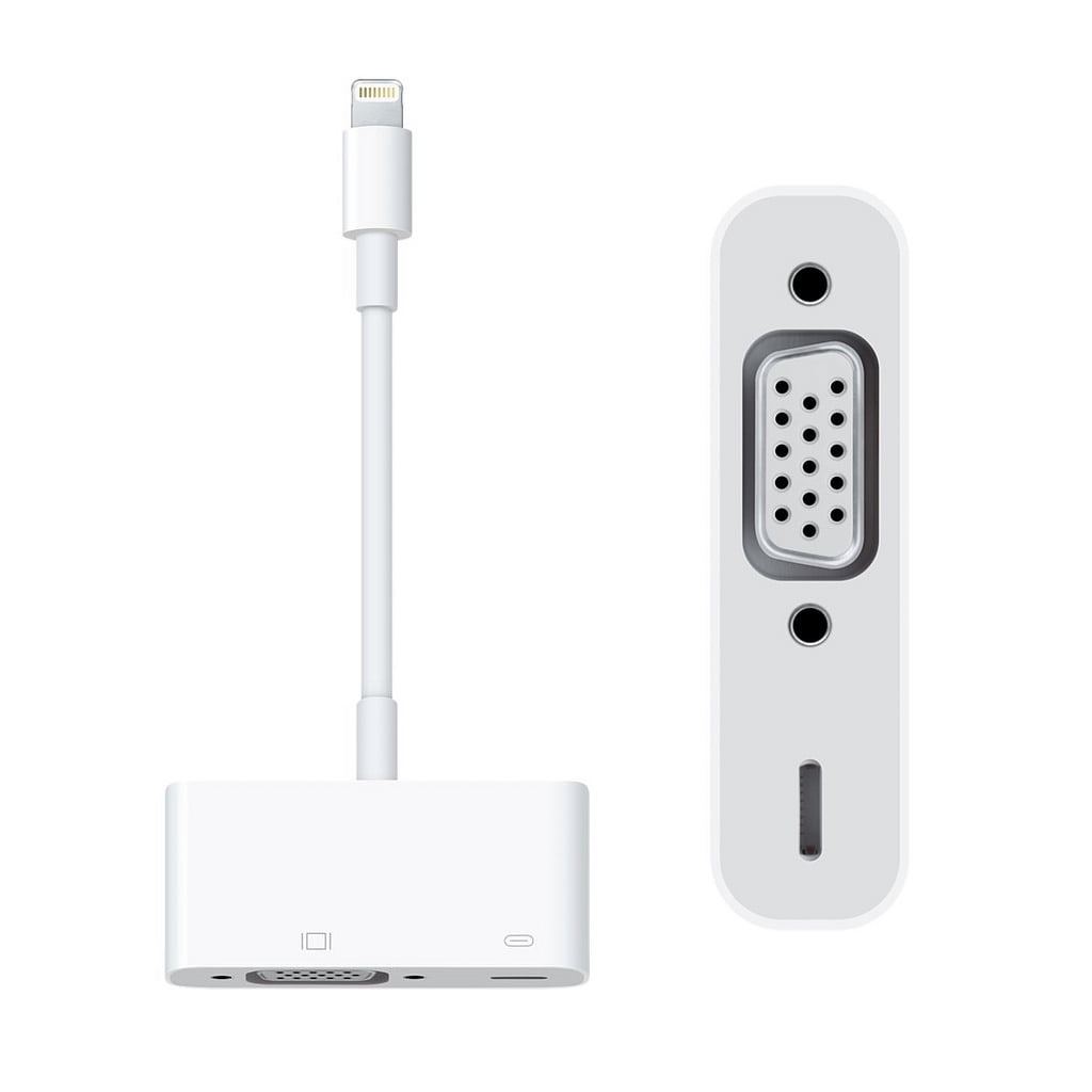 Dato baños pase a ver Apple Lightning to VGA Adapter (MD825ZM/A) - Refurbished - Walmart.com